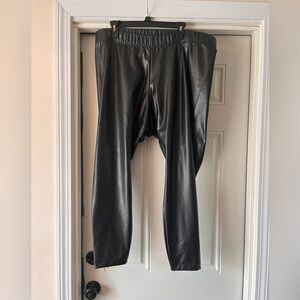 Old Navy Faux Black Leather pants! Size XXL! Perfect condition! Date night!